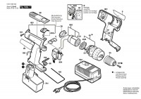 Bosch 0 601 936 503 Gsr 12 Ves-2 Cordless Screw Driver 12 V / Eu Spare Parts